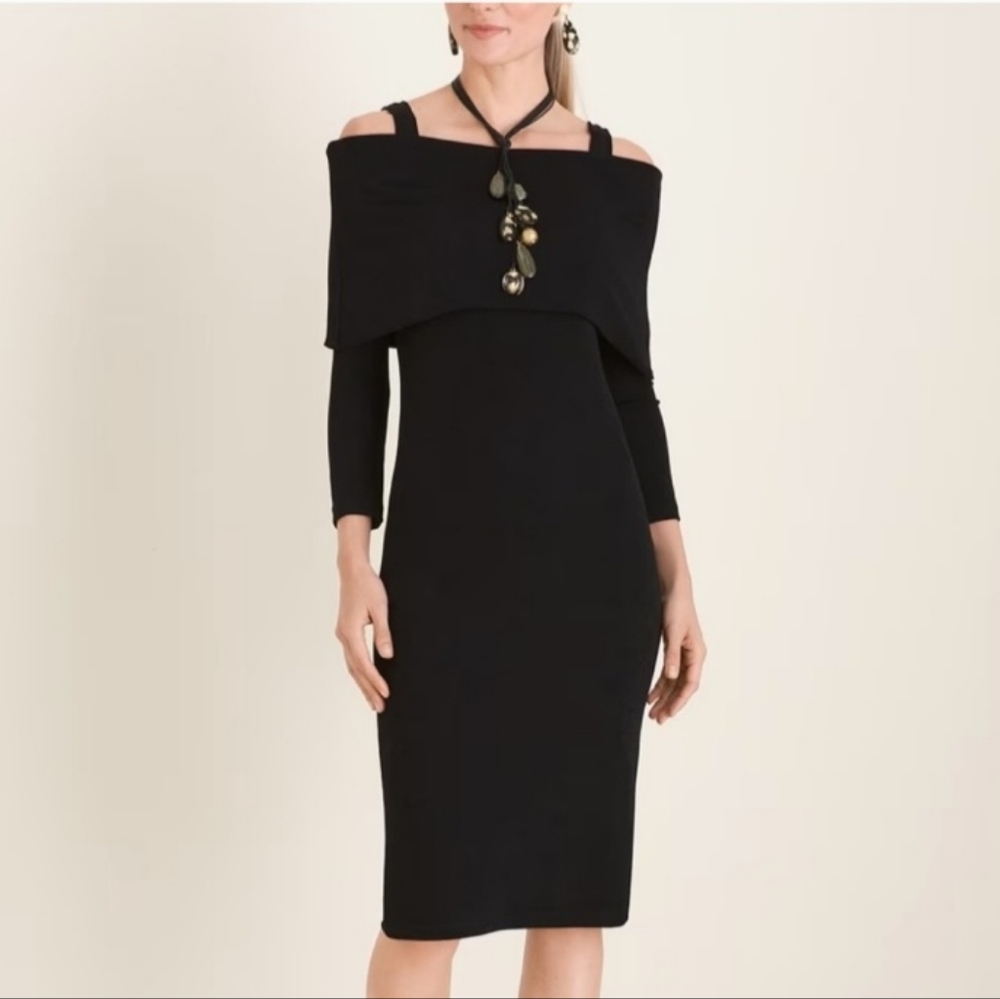Elegant Black Off-Shoulder Dress